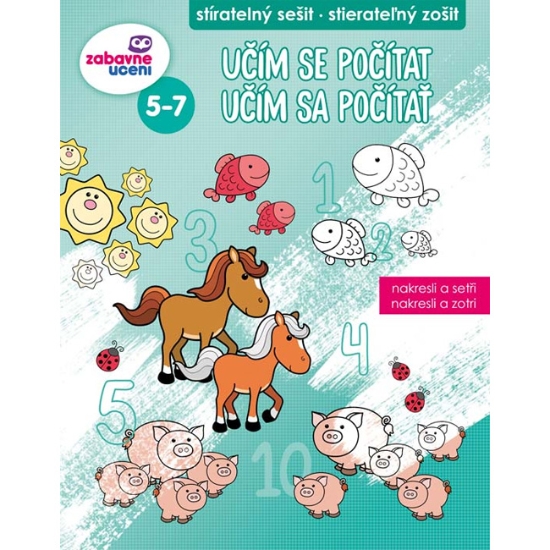 Obrázek Zábavné učení Stíratelný sešit - Učím se počítat - A4