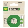 Obrázek Baterie nabíjecí GP ReCyko+ 2700 HR6 (AA), krabička / 2 ks