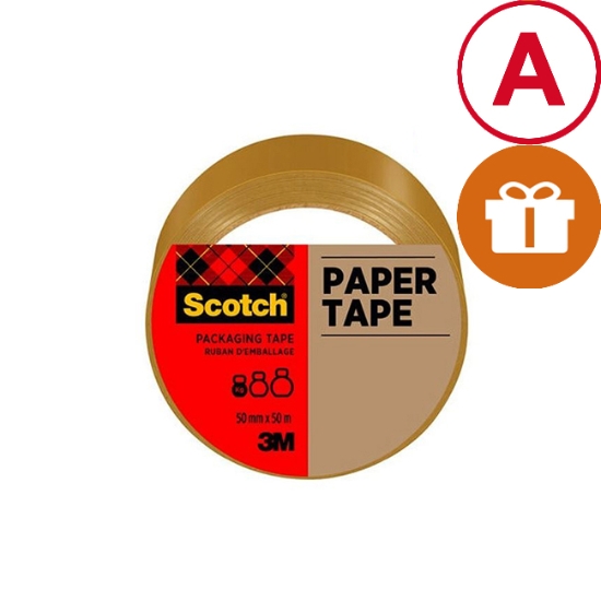 Obrázek Páska balicí papírová Scotch® 50 mm x 50 m