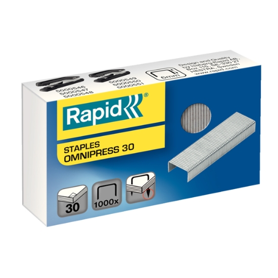 Obrázek Spony do sešívačky Rapid Omnipress 30 / 1000 ks