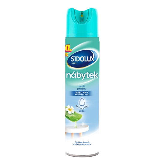 Obrázek Sidolux sprej  na nábytek, všechny povrchy, Aloe, 350 ml