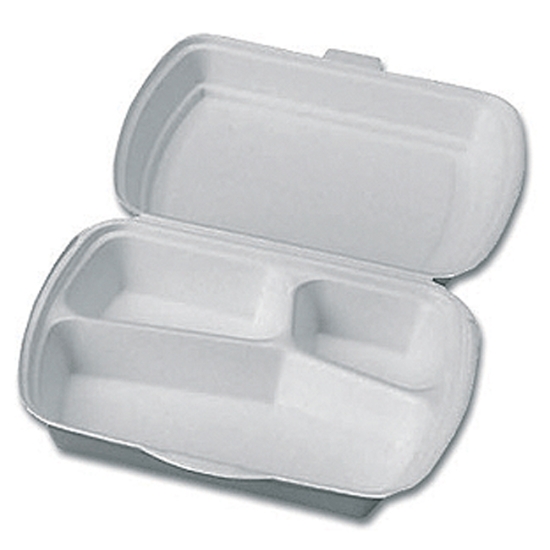 Obrázek Menu box 3-dílný 241 x 207 x 69 mm - bílý / 125 ks