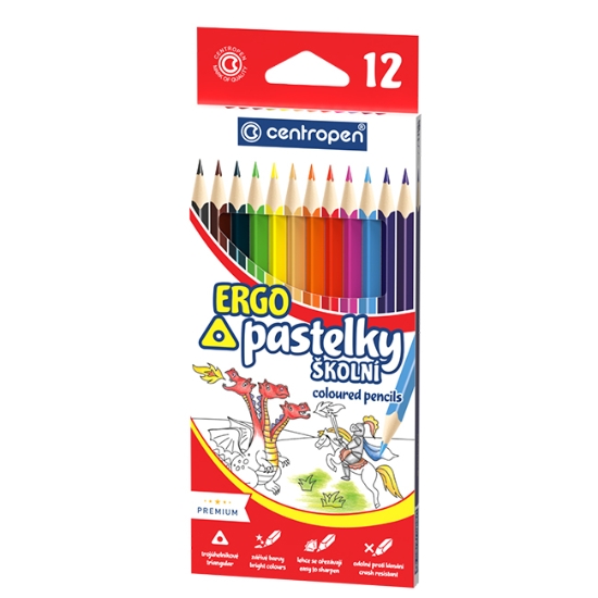 Obrázek Pastelky trojhranné centropen 9521 ergo /12 ks