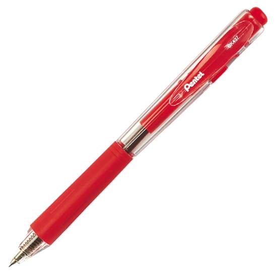 Obrázek Pero kuličkové Pentel BK 437 - červená