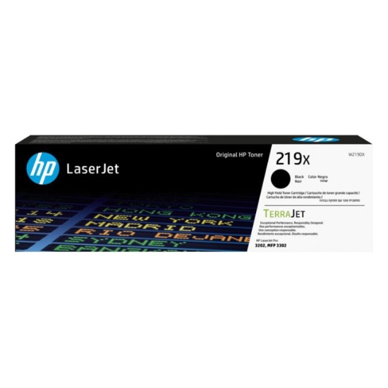 Obrázek HP TerraJet originální toner W2190X, HP 219X, black, 3200str.