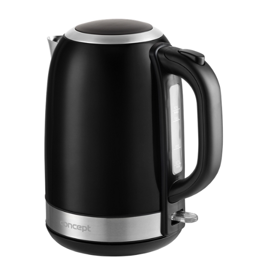 Obrázek Rychlovarná konvice nerezová 1,7 l, černá