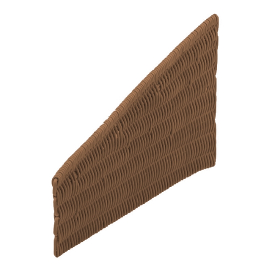 Obrázek Přepážka pro prezentační koš 45,5 x 14-25 cm - béžový