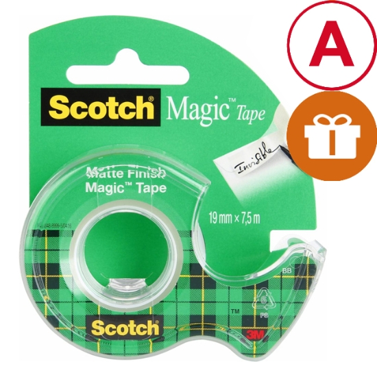 Obrázek Páska lepicí popisovatelná 3M SCOTCH MAGIC  19 mm x 7,5 m