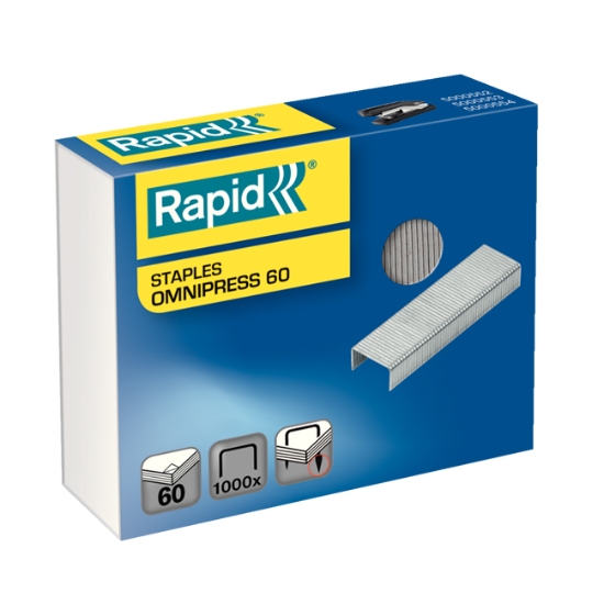 Obrázek Spony do sešívačky Rapid Omnipress 60 / 1000 ks