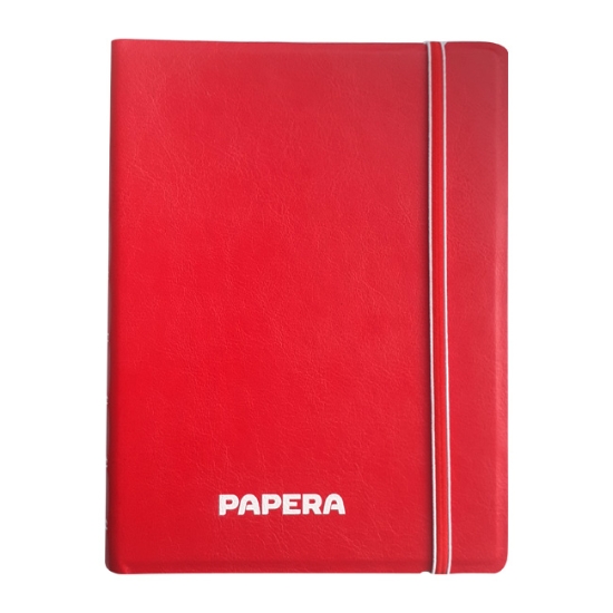Obrázek Blok Filofax Notebook - červená,  s logem PAPERA