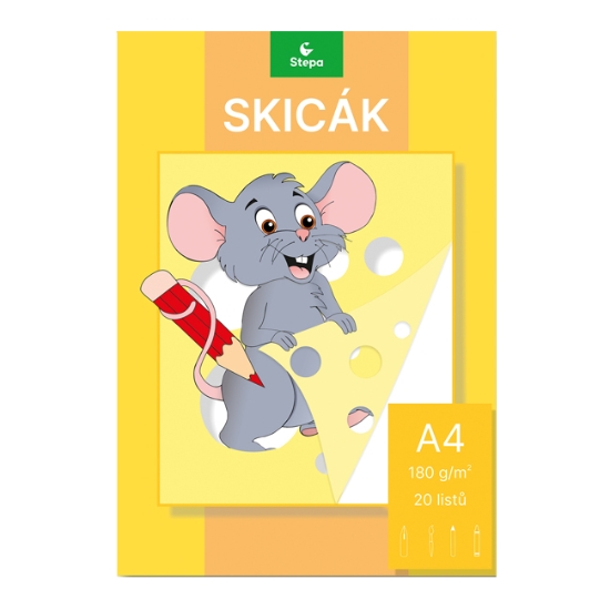 Obrázek Skicák lepený A4 20 listů