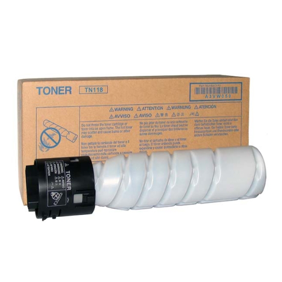 Obrázek Konica Minolta originální toner TN118, black, 24000 (2x12000)str., A3VW050