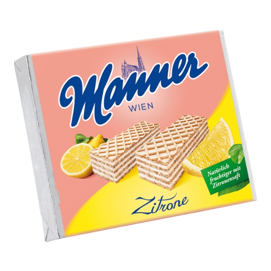 Obrázek Oplatky Manner Neapolitaner 75 g - citrónové