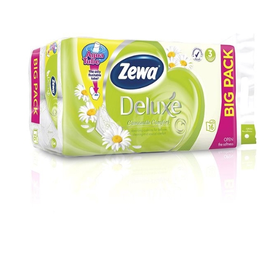 Obrázek Toaletní papír ZEWA Deluxe 3-vrst. Camomile / 16 ks