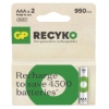 Obrázek Baterie nabíjecí GP ReCyko 950 AAA (HR03)/ 2 ks