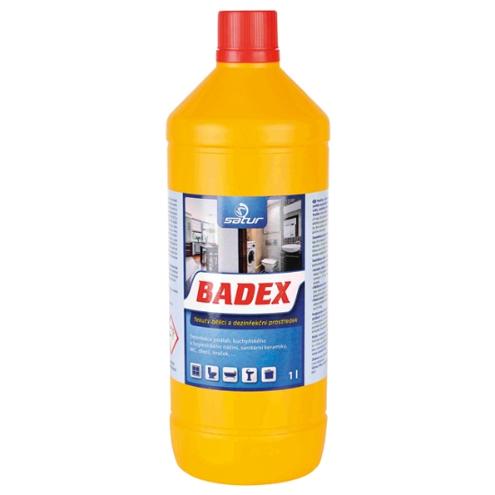 Obrázek Satur Badex 1 l bělící, dezinfekční, čisticí prostředek