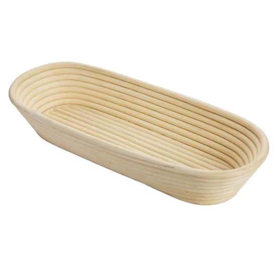 Obrázek Ošatka na kynutí chlebového těsta velká, oválná 39,5 x 15,5 x 7 cm