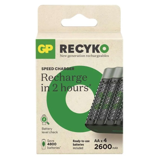 Obrázek Nabíječka baterií GP Speed M452 + 4× AA ReCyko 2600
