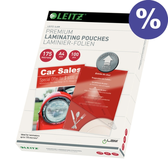Obrázek Obálky laminovací LEITZ A4, 175 mikronů  / 100 ks
