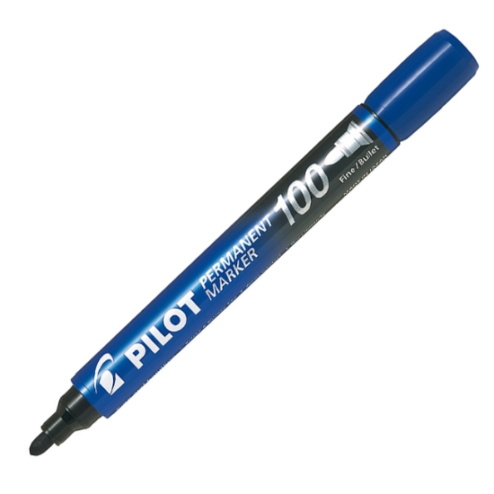Obrázek Popisovač PILOT permanent marker 100 - modrá