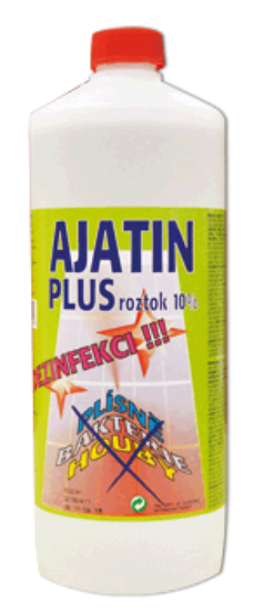 Obrázek AJATIN PLUS 10% 1000 ml roztok na plošnou dezinfekci povrchů a předmětů