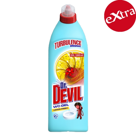 Obrázek WC čistící gel Dr. Devil Turbulence Lemon Fresh1 l
