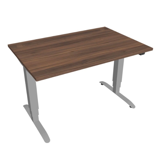 Obrázek Stůl výškově stavitelný MS 3 1200 - ořech / šedý kov
