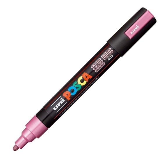 Obrázek Popisovač POSCA akrylový 5M - metal. růžová