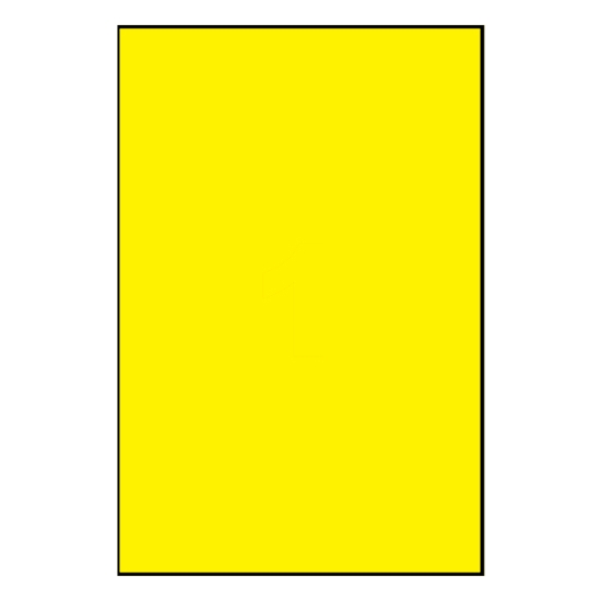 Obrázek Etiketa APLI 210 x 297 mm A4 - žlutá / 20 archů
