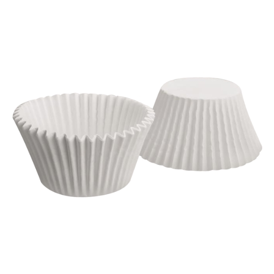 Obrázek Cukrářské košíčky průměr 50 x30 mm - bílá / 100 ks