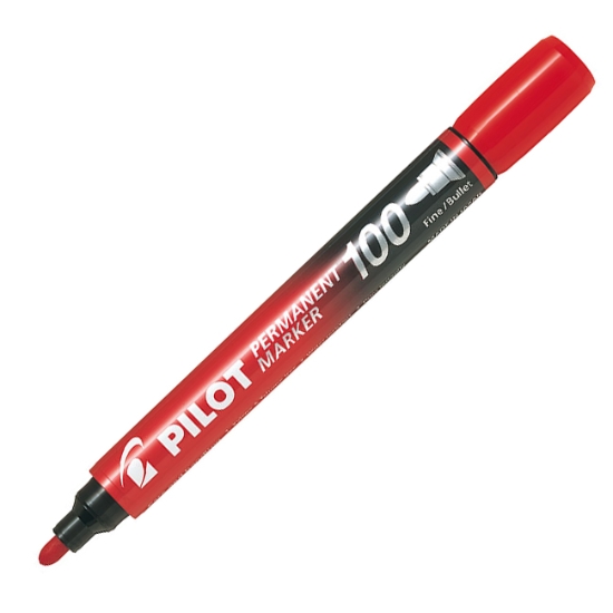 Obrázek Popisovač PILOT permanent marker 100 - červená 