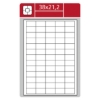 Obrázek Etiketa L 38 x 21,2 mm A4 - bílá / 30 archů
