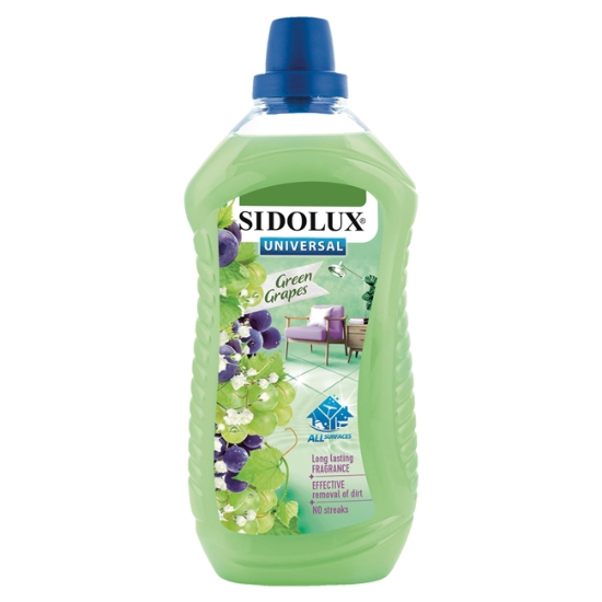 Obrázek Prostředek univerzální na mytí podlah Sidolux soda power 1 l - Green Grapes