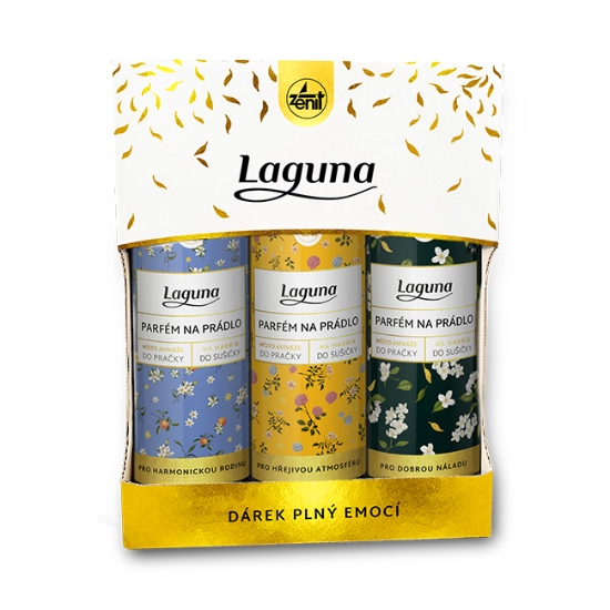 Obrázek Laguna dárkový balíček parfémů na prádlo, Rodina 3x 300 ml