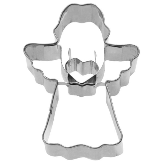 Obrázek Vykrajovátko ANDĚL-střed srdce / 6 cm