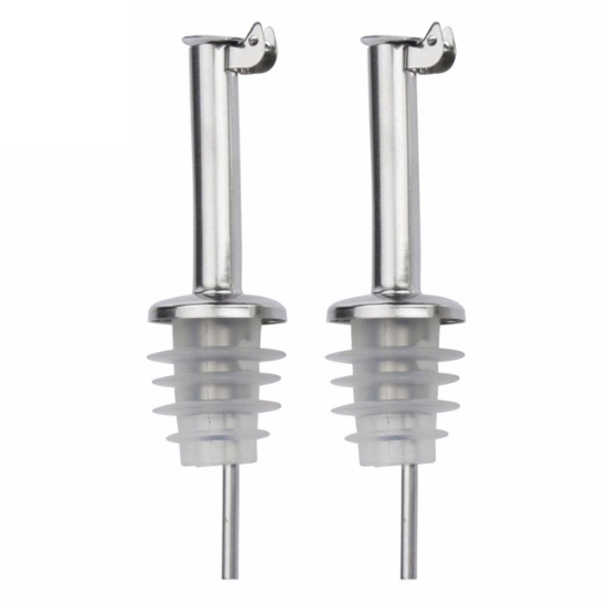 Obrázek Nálevka s kovovým víčkem, silikonová INOX STANDARD / 2 ks
