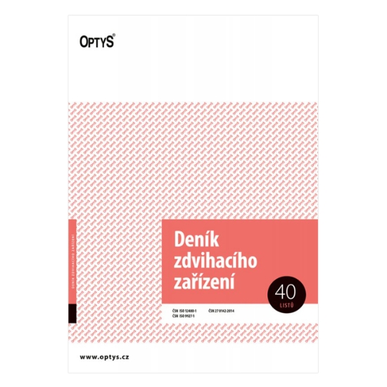 Obrázek Deník zdvihového zařízení O 000227