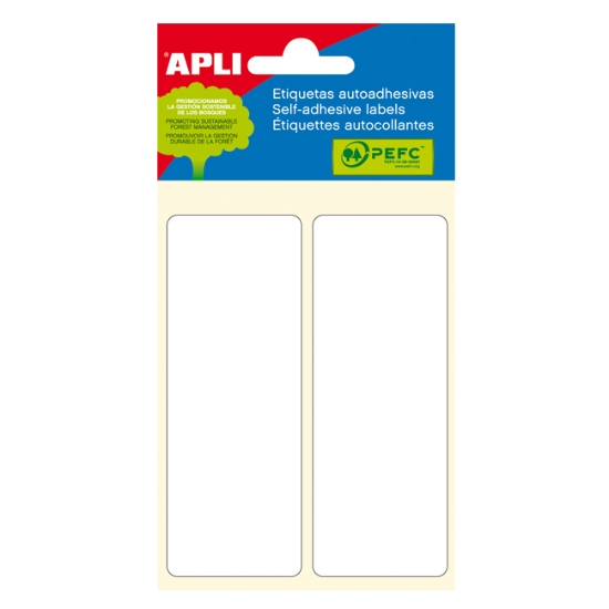 Obrázek Etiketa APLI 38 x 102 mm - bílá / 12 etiket