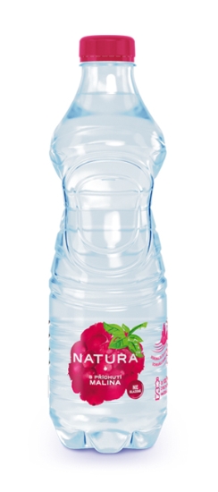 Obrázek Natura perlivá - malina 0,5 l / 12 ks