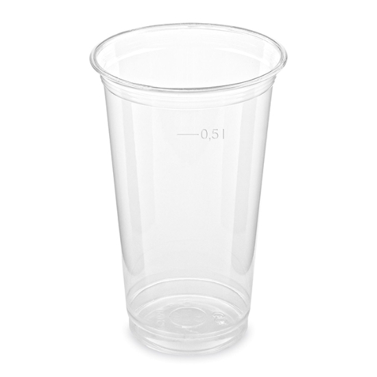 Obrázek Kelímek z PET 0,5 l, průměr 95 mm - průhledný / 50 ks