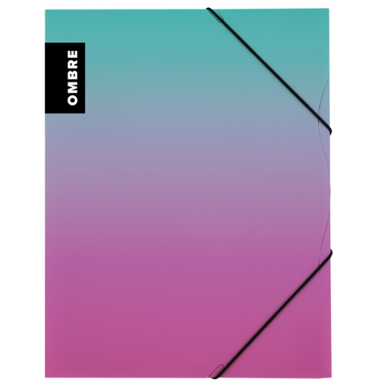 Obrázek Sloha s gumou A4 PP OMBRE růžová