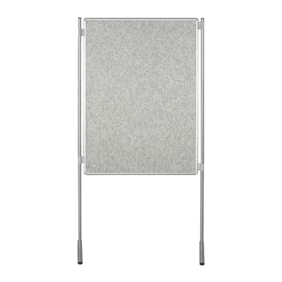 Obrázek Paraván textilní ekoTAB 75x100 cm - šedá
