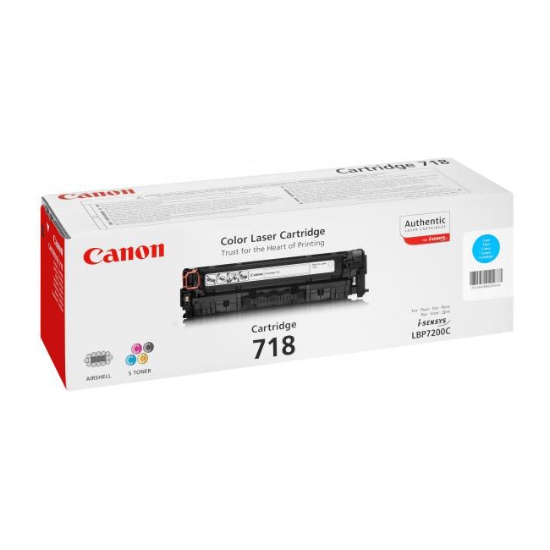 Obrázek Canon originální toner CRG718, cyan, 2900str., 2661B002