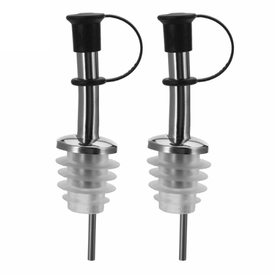 Obrázek Nálevka s víčkem a příchytkou, silikonová INOX STANDARD / 2 ks