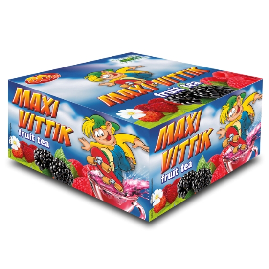 Obrázek Čaj ovocný porcovaný, aromatizovaný, Maxi Vittík, 160 g /80 kusů