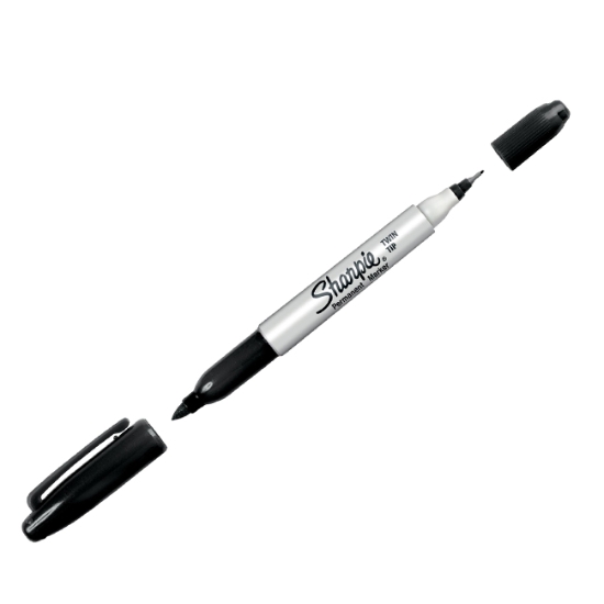 Obrázek Popisovač Sharpie Twin Tip - černá