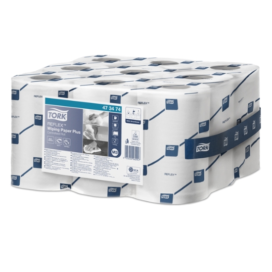 Obrázek Role se středovým odvíjením Tork Reflex Plus mini, 2vrstvy / bal. 9 ks (473474)