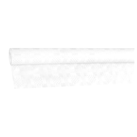 Obrázek Ubrus papírový na roli 10 x1,2 m - bílá