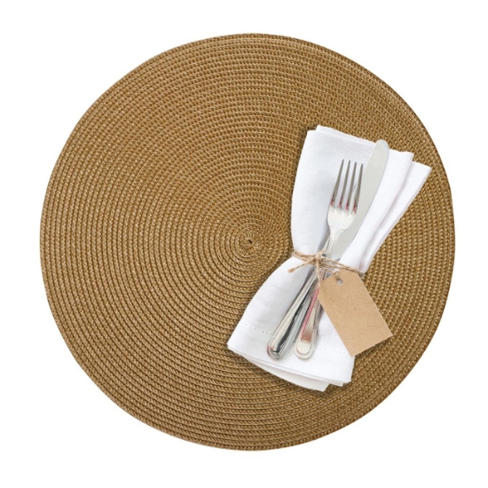 Obrázek Prostírání kulaté KRUH, ø 38 cm - světle béžové