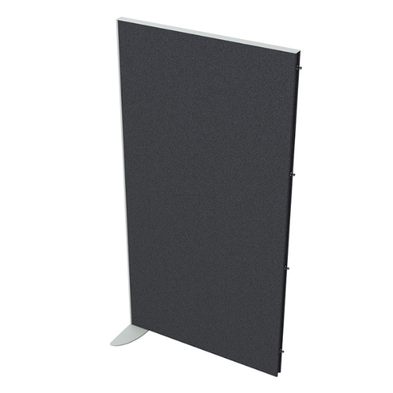 Obrázek Paraván AKUSTIK příčkový 80 cm (v 156,5 cm) - osazený jedním koncovým sloupkem - antracit